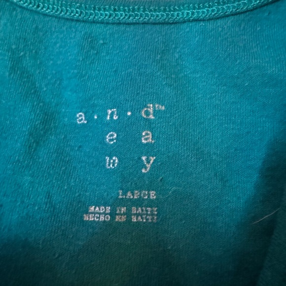 A new day simple casual chic scoop neck busty Blue comfy  tank top size … - Picture 4 of 4